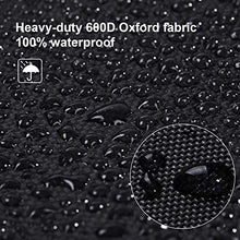 Callni Poltrona sospesa, impermeabile, antivento/resistente alle intemperie, materiale Oxford 600D, resistente agli strappi, copertura per poltrona sospesa, 115 x 190 cm, colore nero