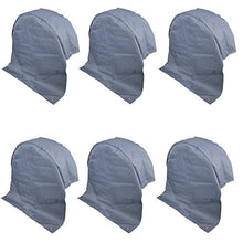 APT 6 X Roulotte radabdeckung Grigio Protezione UV Poliestere Tessuto con Ancora Occhielli