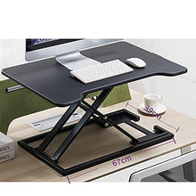 GaoF Scrivania per Computer Desktop sollevabile, Tavolo per Laptop in Piedi Banco da Lavoro per Computer, Staffa di Rialzo per Monitor Regolabile Multiposizione da 6 cm a 40