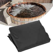 Fdit1 Copertura Rotonda per Vasca idromassaggio Esterna Coprimaterasso Impermeabile Coprivaso Coprimaterasso Antipolvere per Vasca da Bagno termale per Patio Protezione mobili da Giardino Nero