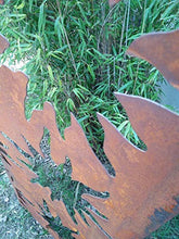 Zen Man ruggine Giardino frangivista in Metallo 1 mm ruggine Recinzione da Giardino (Decorazione da Giardino ruggine) frangivista Parete H150 x 50 cm
