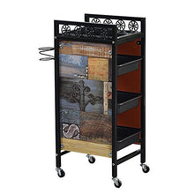 Scaffale CHDE Cremagliera - Carrello del carrello del carrello del salone di bellezza Carrello del carrello del carrello a più strati del negozio di barbiere del salone di bellezza carrello degli attr