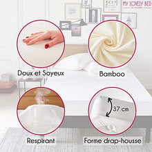 My Lovely Bed - Coprimaterasso bambù - 140x190/200 cm - Anallergico - Antiacaro - Viscosa di bambù - Lavabile