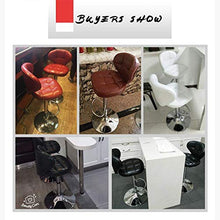 IG Modern Casual Seggiolone Sgabelli da Bar in Ecopelle in Ecopelle Imbottita | per Colazione Cucina Cucina Pub Sedia Sgabelli | Altezza Regolabile Girevole a 360 Gradi,Rosso