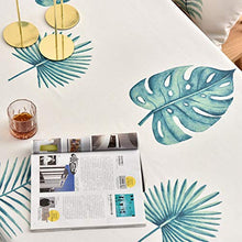 WSJIABIN Tovaglia Decorazioni per la casa Verde Monstera tovaglia Moderna nordica tovaglia tovaglia Rotonda tovaglia Impermeabile Bianca
