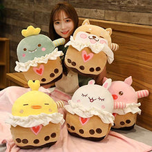 YiXing - Peluche a forma di animali, con motivo a forma di coniglio, orsacchiotto, con coperta, idea regalo