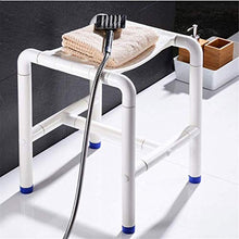 Sgabello per Doccia Sgabello da doccia Sedia da doccia Sgabello da bagno Sedia da bagno Sedia da bagno Sgabello a pedale multifunzione multifunzione Sgabello Plastica e acciaio inox (34x32x43cm) Sedia