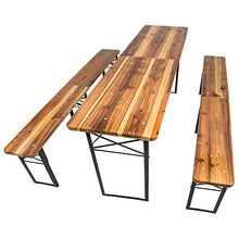 TecTake 800424 Set da Birreria, Tavolo Alto e Panche, Richiudibile Bar Giardino Birra - Different Models (Tipo 3 | No. 402189)