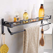 AINIYF Bagno Bagno Doccia Mensola Organizzatore Parete di Alluminio dello Spazio Rettangolare igienici Fence Punch Libero Torre del Gancio del Gancio up 2 Livello
