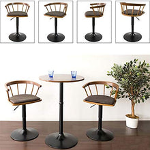 WHOJA Sgabelli da Bar Bancone della Cucina Sedia da Pranzo Retro in Legno massello Tessuto di Cotone Rotazione a 360 ° Sgabello Alto Peso del Cuscinetto 150 kg Sedia da Pranzo (Color : A)