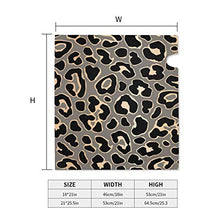 Design leopardo senza cuciture in oro e vettoriale progettato appositamente per cassetta delle poste, copertura per cassetta postale per giardino, giardino, cortile, dimensioni standard 51 x 45 cm