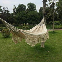 ZXCVB Durevole 2 Persone Amaca Boho Frangia Grande Brasiliano macramè Doppia Amaca Deluxe Altalena Sedia a Rete per Esterno/Interno Patio Portico Decor