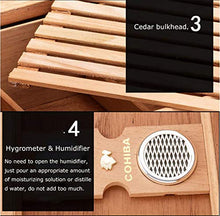 Scatola Di Sigari Humidor Con Umidificatore e Igrometro - Humidor In Pelle Marrone - Humidor 50