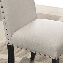 Roundhill Furniture Biony - Tavolo da bar rotondo da 91,4 cm, con sgabelli a testa di chiodo, colore: marrone chiaro