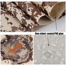 MHBGX Grande Tela Cerata Resistente, Teloni, Tela Cerata Mimetica Desertica Tessuto Oxford Impermeabile Veicolo Militare Esterno 0,35 Mm Copertura Solare Impermeabile Addensata - 450 G/M²,un,3X3M
