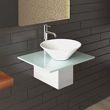 Vetro Mobili/Ceramica – Latte vetro lavabo/Alpi Berger Designer lavabo/Serie 60/lavaggio tavoli per il moderno bagno/lavabo in ceramica/lavaggio rigida
