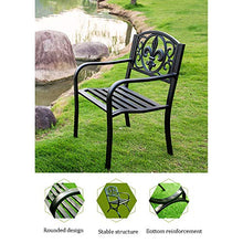 Household Products Sedia da Giardino con Schienale in Metallo per panchina da Giardino, Panca da Balcone con Schienale per braccioli, Poltrona per la Decorazione della casa, Poltrona da Portico