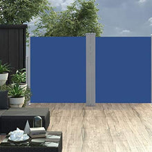 Tenda da sole allungabile blu 160 x 600 cm