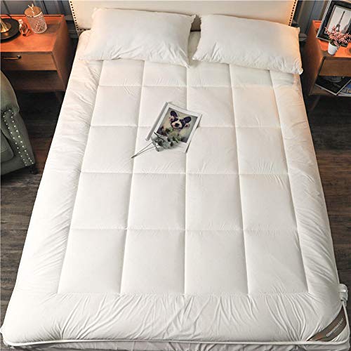 Thick Latex Materasso Letto Futon, Alta Qualità Giapponese Tatami Materasso Pieghevole Materasso Terra Mantieni Caldo Confortevole Tappetino Domestico Camera Da Letto-bianca 180x200cm(70x78inch)