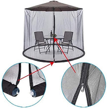 SHANCL Ombrellone Schermo Parasole zanzariera Patio Copertura dell'ombrello Zanzariera for Patio Tavolo Ombrello, Giardino Terrazzino Copertura dell'alloggiamento dei Furniture- Cerniera Mesh