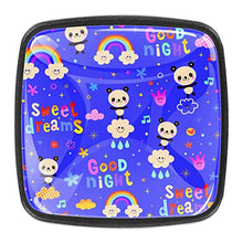 Sweet Dreams - Cassettiera con motivo a forma di panda con manico in vetro