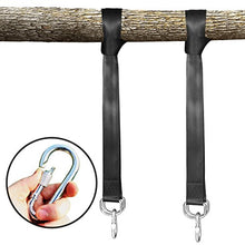 Xatan Kit Appeso Altalena, Cinghie appese oscillanti da 150 cm Facili da installare con moschettoni con ghiera di Sicurezza, Supporto Fino a 2200 libbre per altalene, amache attività all'aperto