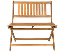 SAM® Panca in Legno di Acacia Blossom, levigata e oleata, Mobile da Giardino in Legno, Pieghevole, Certificato FSC® 100%, Legno massello, Esemplare Facile da Pulire