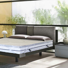 Sleepys Topper Materasso Correttore in Memory Foam Alto 5cm sfoderabile con Rivestimento in Fibra d'Argento Futon Ortopedico. (160x200)