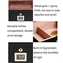 Cigar Humidor Dispositivo di Raffreddamento Household Legno di Cedro Cigar Cabinet Trasparente Protezione Solare Umidificatore Igrometro Elettronico Piano di Vernice