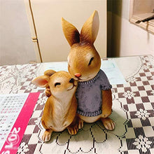 SDHUA Rabbit Garden Statue Resin Rabbit Regalo per Child Doll Micro Paesaggio Anime Figure Simulazione Animale Domestico Decorazione Giardino