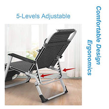Lounger Sedia a Sdraio Prendisole Extra Larghi Lettini Relax | Sedia da Giardino Pieghevole sedie Relax Alti Seniors | Lettino per Sauna Recliner