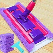 SSAYY Spray Mop Mop Piatto per Uso Domestico/Facile da Pulire/Design Umanizzato/Acciaio Inossidabile di Alta qualità/Rotazione A 360 Gradi/Tessuto in Fibra Superfine