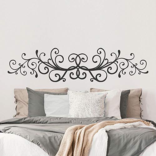T-MK311 - Adesivi per testiera del letto, 34 x 140 cm, colore: Nero