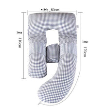 Mhwlai Multifunzionale Cuscino del Cotone maternità, A Forma di U Cuscino Sonno, Supporto della Vita, Cuscino Sonno, Donna Incinta Cuscino,F