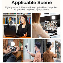 Kit Illuminazione Videoconferenze, Illuminazione Laptop Ventosa Anello, Luce Fotocamera LED, Riunione Lavoro Distanza, Streaming Automatico