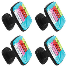 Infradito da piscina Argilla in legno Pomelli per Porta Set di 4 Pomelli per Mobili Manopole per Cassetti Cucina Armadio Vetro