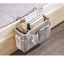 Honyan, organizer da comodino da appendere al comodino, multifunzione, da appendere, grande capacità, colore: grigio