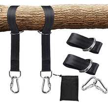 Ailiver - Cinghie di sospensione per amaca con due ganci, cinghia per dondolo 2 x 150 cm, con D-Ring, per amaca e altalena da giardino, altalena da giardino (1,5 m)
