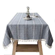 QJINJIN Tovaglia, Tovaglia Rettangolare, Cotone E Lino Senza Pieghe, Tovaglia Nappa, Tavola Rotonda Lavabile Tovaglia Quadrata, Tovaglia Pizzo Moderna Nappa Cotone Lino Tovaglie Anti-Macchia Tovaglia