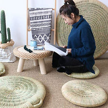 LTINN Tappetini Rotondi, Fatti a Mano in Tatami Intrecciati in Paglia, tappetini di Protezione Ambientale ispessiti Naturali, tappetini Sono Resistenti all'Usura, robusti, Comodi e durevoli