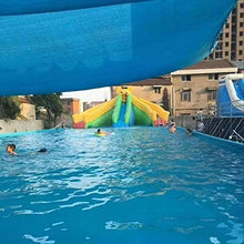 MVNZXL Copertura per Rete ombreggiante 2X10m, Protezione UV 80% Tessuto ombreggiante Blu crittografato a 6 Pin, per Parco Acquatico Piscina Auto Balcone Rete Ombra