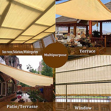 Rete ombreggiante Pannello Privacy per Ombrellone da Sole con Passacavi su 2 Lati, Pergola per Tende da Sole Beige 85% UV, Dimensioni Personalizzate (Size : 6mX6m)
