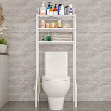 Yangyang Scaffale Bagno Scaffale Bagno e WC, Mobile sopra Toilettes, Ripiani di Lavatrice, Scaffale Salvaspazio con Mensole Organizer, 3 Ripiani, 61cm × 37cm ×151cm, Bianco