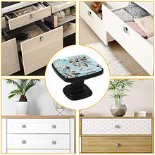Fiori ornamentali tribali nativi americani Pomelli per Porta Set di 4 Pomelli per Mobili Manopole per Cassetti Cucina Armadio Vetro