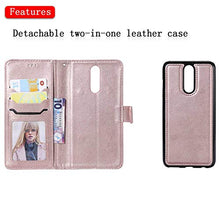 Bear Village Cover Huawei Mate 10 Lite, Custodia Premium Flip Custodia per Huawei Mate 10 Lite, Custodia con Porta Carte e Chiusura Magnetica, Oro Rosa