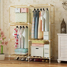 LyMei Guardaroba Armadio Guardaroba in Legno massello Semplice, Armadio dormitorio Armadio Oxford Panno Armadio Armadio Guardaroba Panno,A_100*46 * 160cm