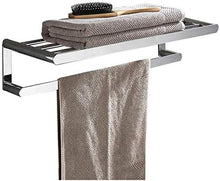 HYJMJJ Great Coat Ganci, Parete Mensole da Bagno in Acciaio Inox Scaffale con portasciugamani, Due Strati Impermeabile Non Fade Durevole del Metallo da Bagno portasciugamani, Tieni la Grande Vita.