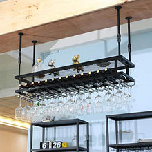 Wine Rack, Wine Rack regolabile bicchieri di vino rosso Holder Hanging Wine Rack Industriale 2-Tier europeo Vetro di Champagne di stile del ferro nero della cremagliera del Retro tazza creativa Contie