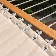 WMYATING Amaca con Cuscino, Letto Appeso Portatile Swing, Amaca Perfetta per Giardino all'aperto Campeggio Patio Cortile, Bianco - carico 550 libbre Sedia pigra