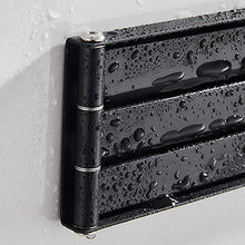 LIskybird Portasciugamani Senza Fori, Autoadesivo Portasciugamani da Cucina 24Cm, 3 Bracci, Portasciugamani da Bagno, da Cucina, Girevole A 180°, Porta Asciugamani da Bagno, Regalo: 5 Ganci,Nero
